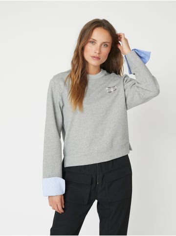 Co'couture Pullover DaniellaCC Cuff in Grey Melange