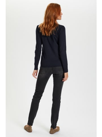 SAINT TROPEZ Poncho MilaSZ Gerade Passform in Night Sky