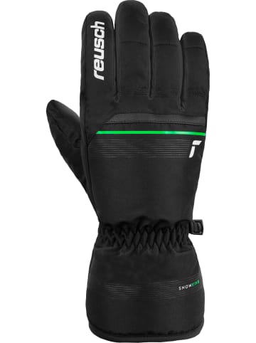 Reusch Fingerhandschuh Snow King in 7716 black / neon green