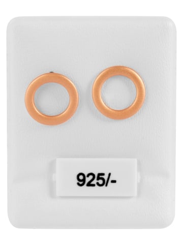 Adeliás Damen Ohrringe – Ohrstecker aus 925 Silber in gold