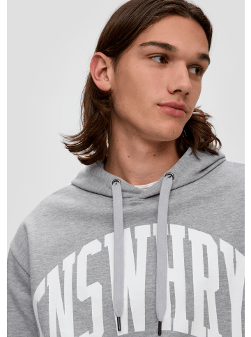 QS Sweatshirt langarm in Grau