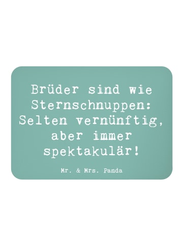 Mr. & Mrs. Panda Magnet Spruch Brüder Sternschnuppen mit Spruch in Meeresbrise