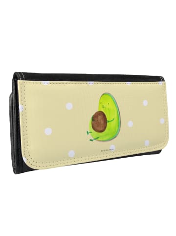 Mr. & Mrs. Panda Portemonnaie für Damen Avocado Pfeifen ohne Spruch in Gelb Pastell