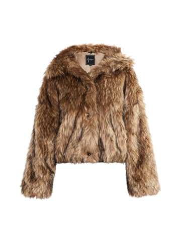 faina Faux Fur Jacke in Braun