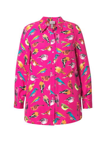 Ulla Popken Hemdbluse in dunkles malve