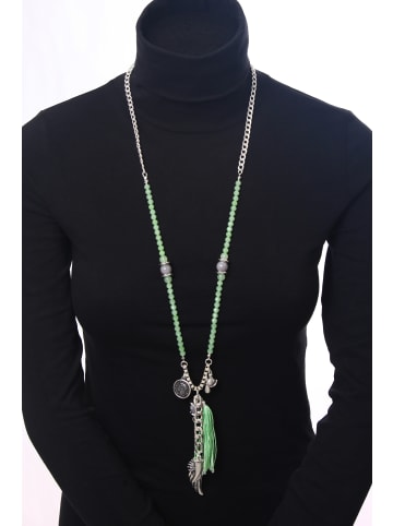 collezione alessandro Lange Kette " Greta " in grün