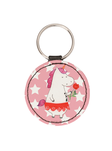 Mr. & Mrs. Panda Anhänger Einhorn Dame ohne Spruch in Rot Pastell
