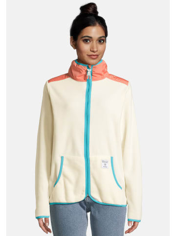 Salzhaut Fleecejacke KLÓÓWERBLAD in Beige Coral