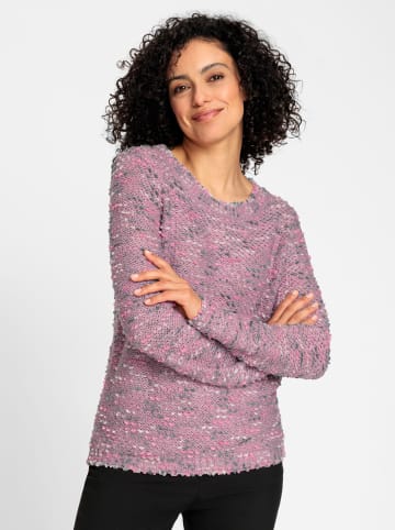WITT WEIDEN Bouclé-Pullover in mauve-meliert