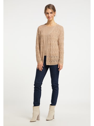 Usha Damen Cardigan in Taupe