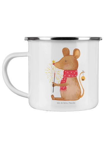 Mr. & Mrs. Panda Becher Maus Weihnachten ohne Spruch in Weiß