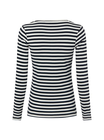 brookshire Langarm-Shirt in marine ecru - 0040