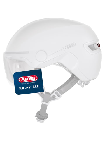 ABUS Fahrradhelm HUD-Y ACE in pure white