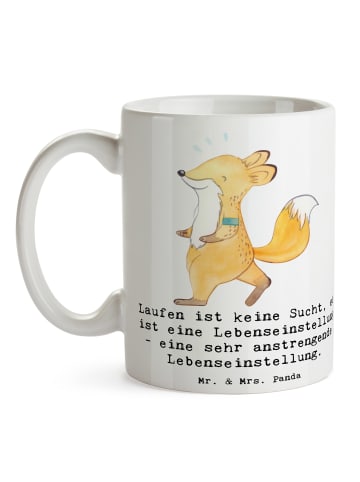 Mr. & Mrs. Panda Tasse Laufen Lebensstil mit Spruch in Weiß