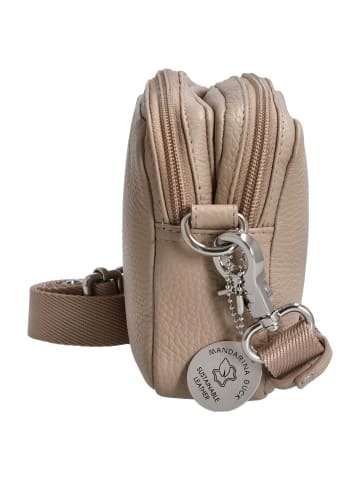 Mandarina Duck Mellow Leather - Umhängetasche 20 cm (dress blue) in warm taupe