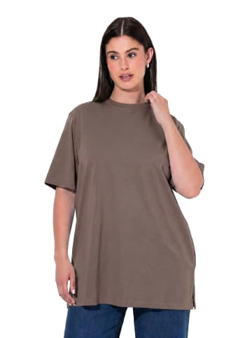 Ulla Popken Shirt in dunkles taupe