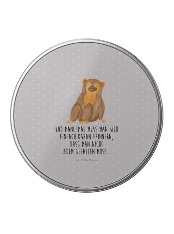 Mr. & Mrs. Panda Kaffeedose Affe mit Spruch in Grau Pastell