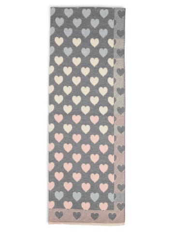 Marie Lund Schal in grau altrosa - 0002