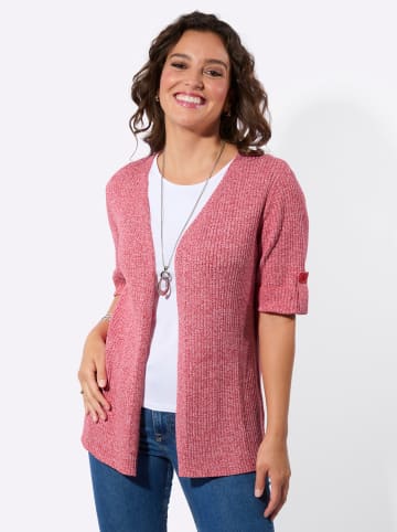 WITT WEIDEN Strickjacke in erdbeere-weiß-meliert