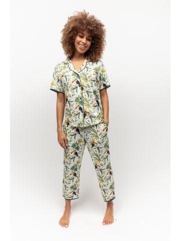 Cyberjammies Gabrielle Toucan Pyjama Top in white