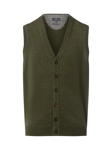 Nils Sundström Strickweste in oliv - 0012