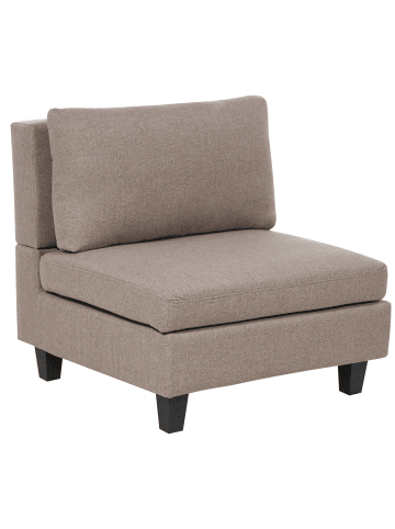 Beliani Sofaelement UNSTAD in Braun/Schwarz - (W) 76 x (H) 72 x (L) 76 cm