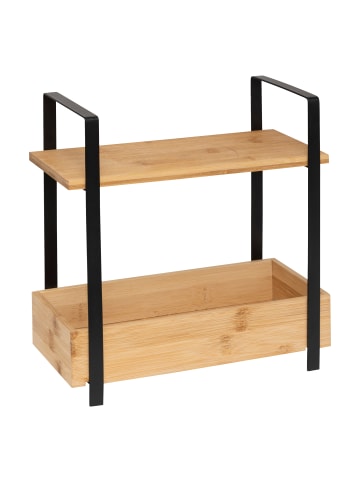 5five Simply Smart Arbeitsplattenregal ORDERA mit Behälter in Schwarz, (B) 14 x (H) 30 x (L) 30 cm