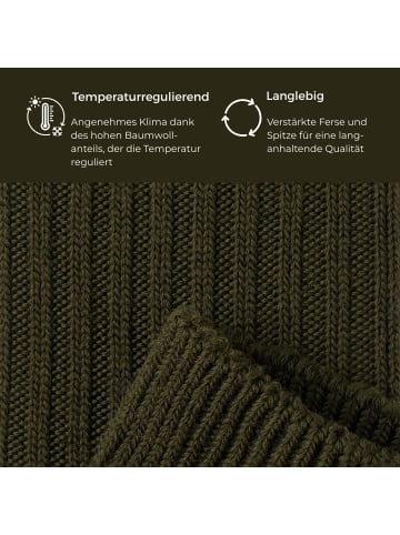 von Jungfeld Socken Merino in Dark Green