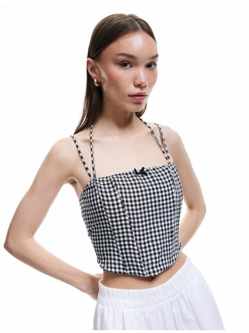 KOTON TANKTOPS in Schwarz Karomuster