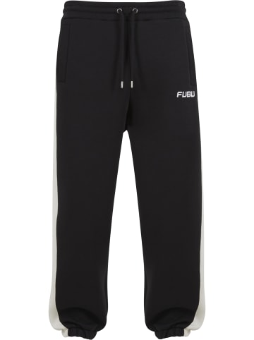 FUBU Full Tracksuit in black/sand/white