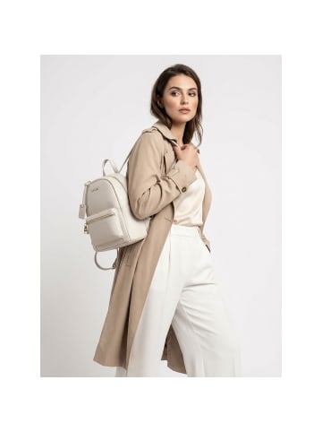 Lazarotti Bologna Leather City Rucksack Leder 27 cm in cream