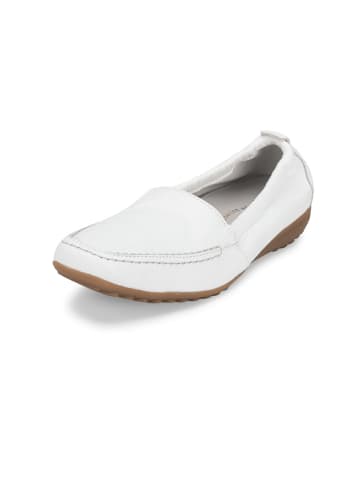 VITAFORM Hirschleder Mokassins in weiß