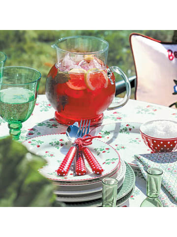 Greengate Tischläufer BERRY Weiß mit Erdbeeren