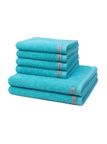Ross 4 X Handtuch 2 X Duschtuch im Set Smart in Lagune