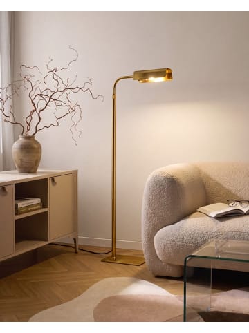 Beliani Stehleuchten DERWENT in Gold - (W) 17 x (H) 121 x (L) 42 cm