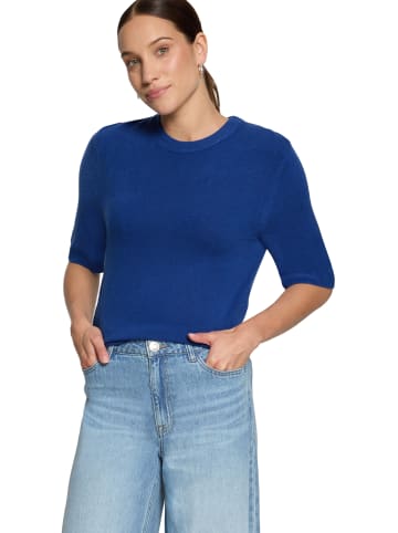 Zero  Basic-Strickpullover kurzarm in Sodalite Blue