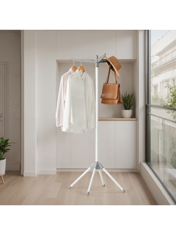 SONGMICS Wäscheständer Bunji in Grau - (B)65 x (H)150 x (T)65 cm