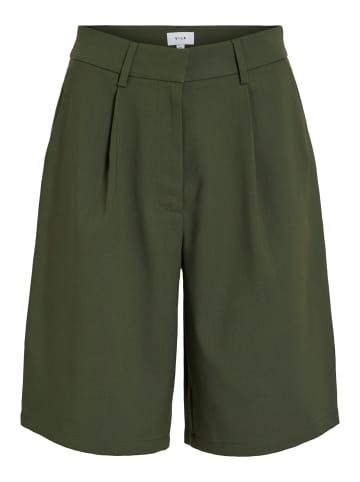 Vila High Waist Shorts mit Plisseefalten in Deep Depths
