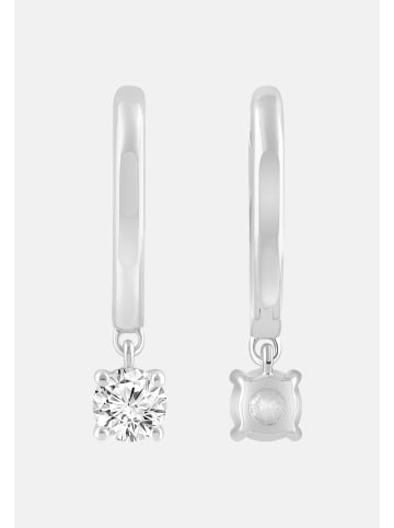 Ethische Diamanten Ohrringe aus 375 Weißgold mit Lab Grown Diamant