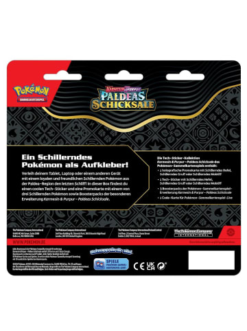 Pokémon Hefel | 3 Booster-Packs & Sticker | Pokemon Sammel-Karten deutsch