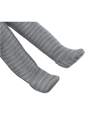 Normani Outdoor Sports 2x Baby Merino Strampler Levin in Grau gestreift