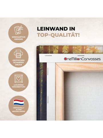 OnlyWow Leinwand Bilder Waldpfad