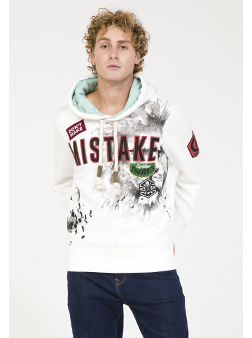 PLUS EIGHTEEN Herren Kapuzenpullover in Ecru