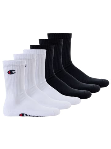 Champion Socken 6er Pack in Schwarz/Weiß