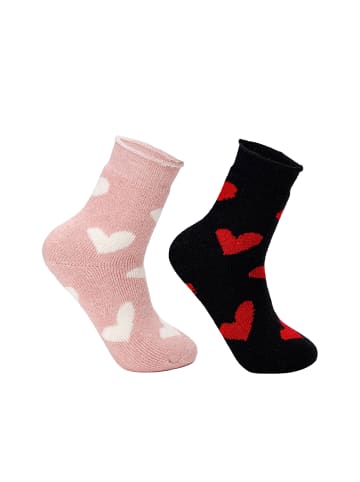 Yuhu Damen Socken 2er Pack Thermosocken in Mehrfarbig
