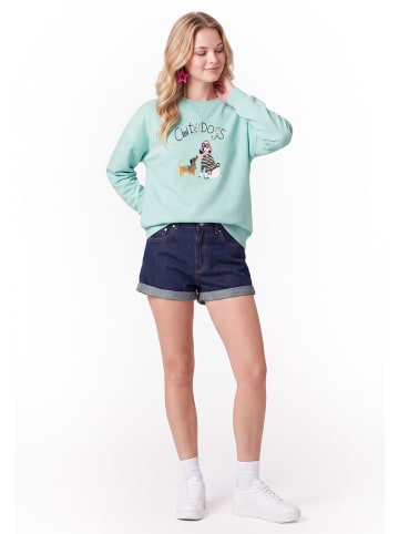 myMo Women Sweatshirt in Aqua