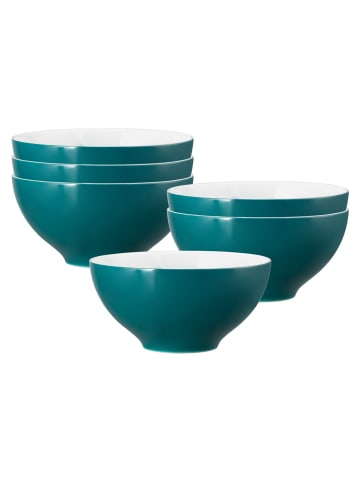 Seltmann Weiden 6er Set Schüsseln Life Fashion in ø 15,5 cm in Trendy Petrol