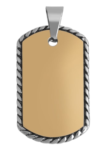 Adeliás Unisex Anhänger aus Edelstahl in gold