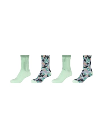 S. Oliver Socken 4er Pack essentials in silt green