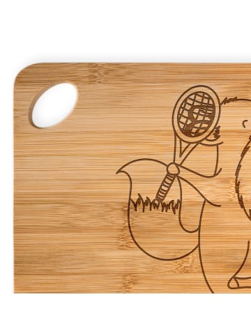 Mr. & Mrs. Panda Brett Fuchs Tennis spielen ohne Spruch in Braun